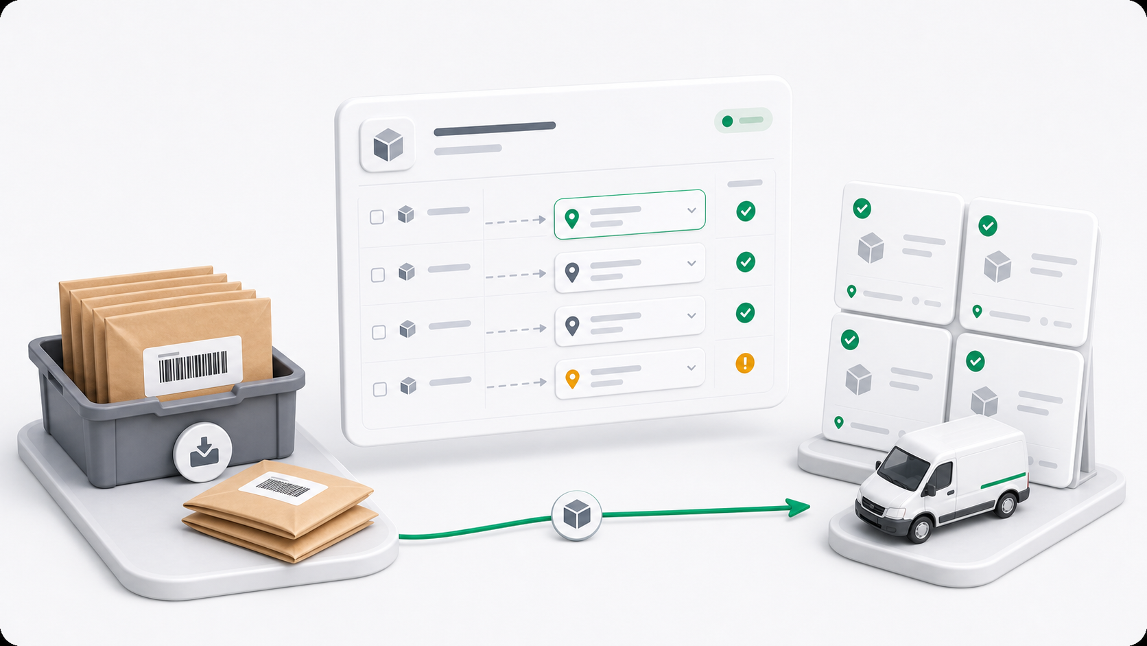 Process items and create orders