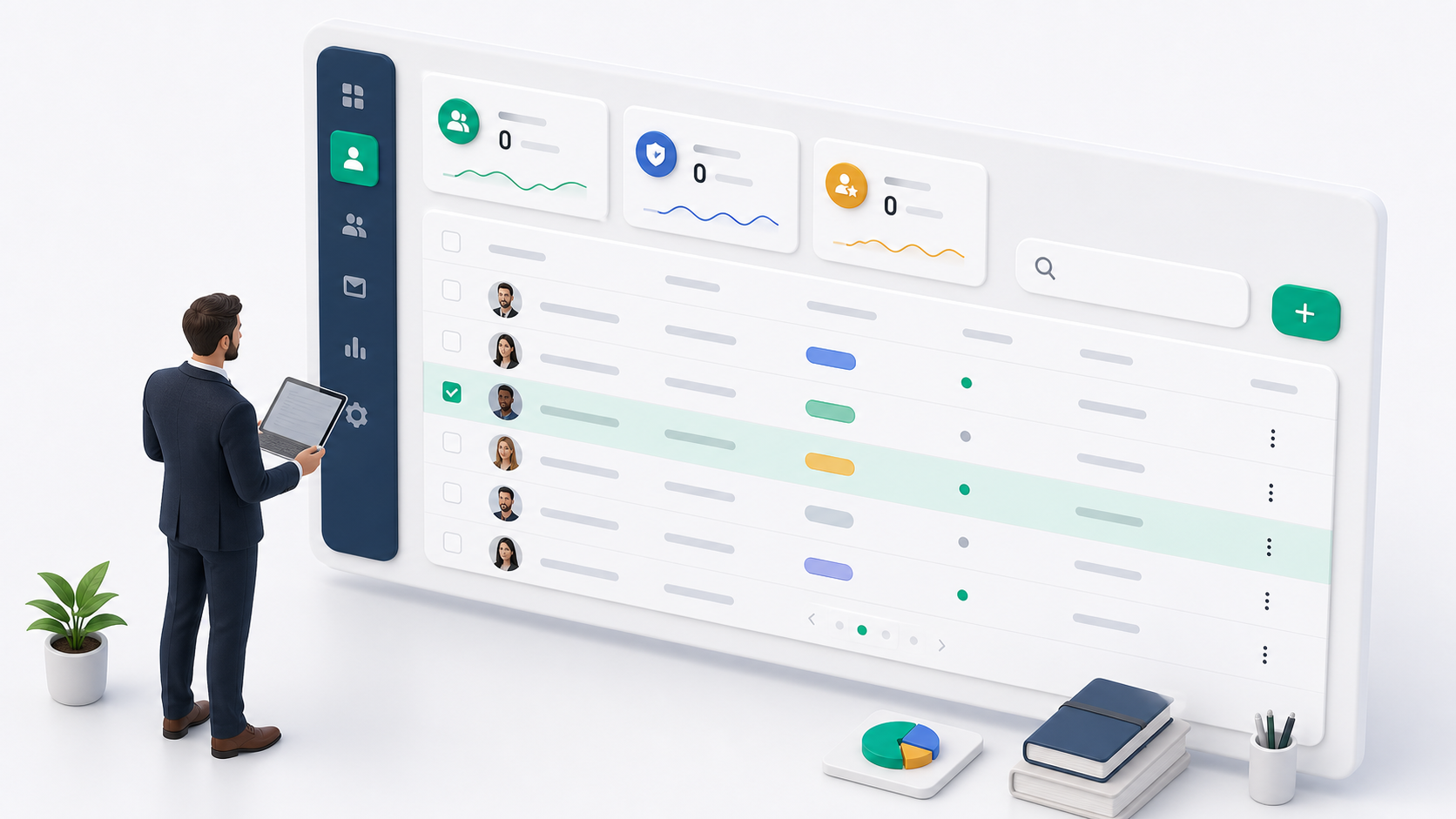 Users list illustration